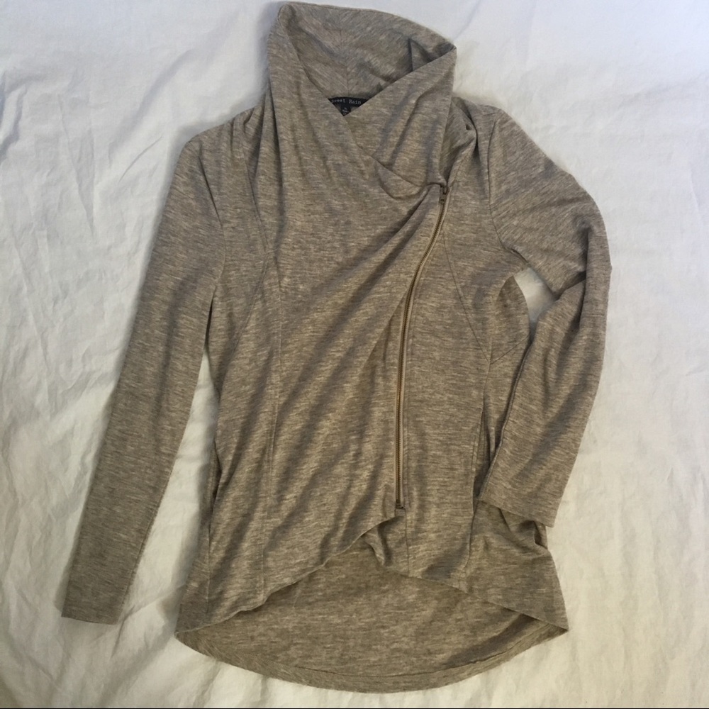 Zippered Cardigan, XL